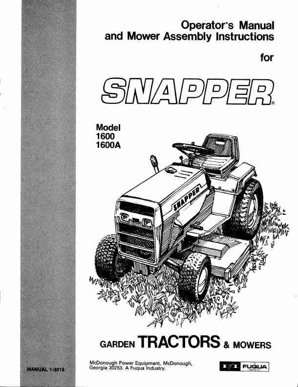 Snapper Lawn Mower 1600-page_pdf